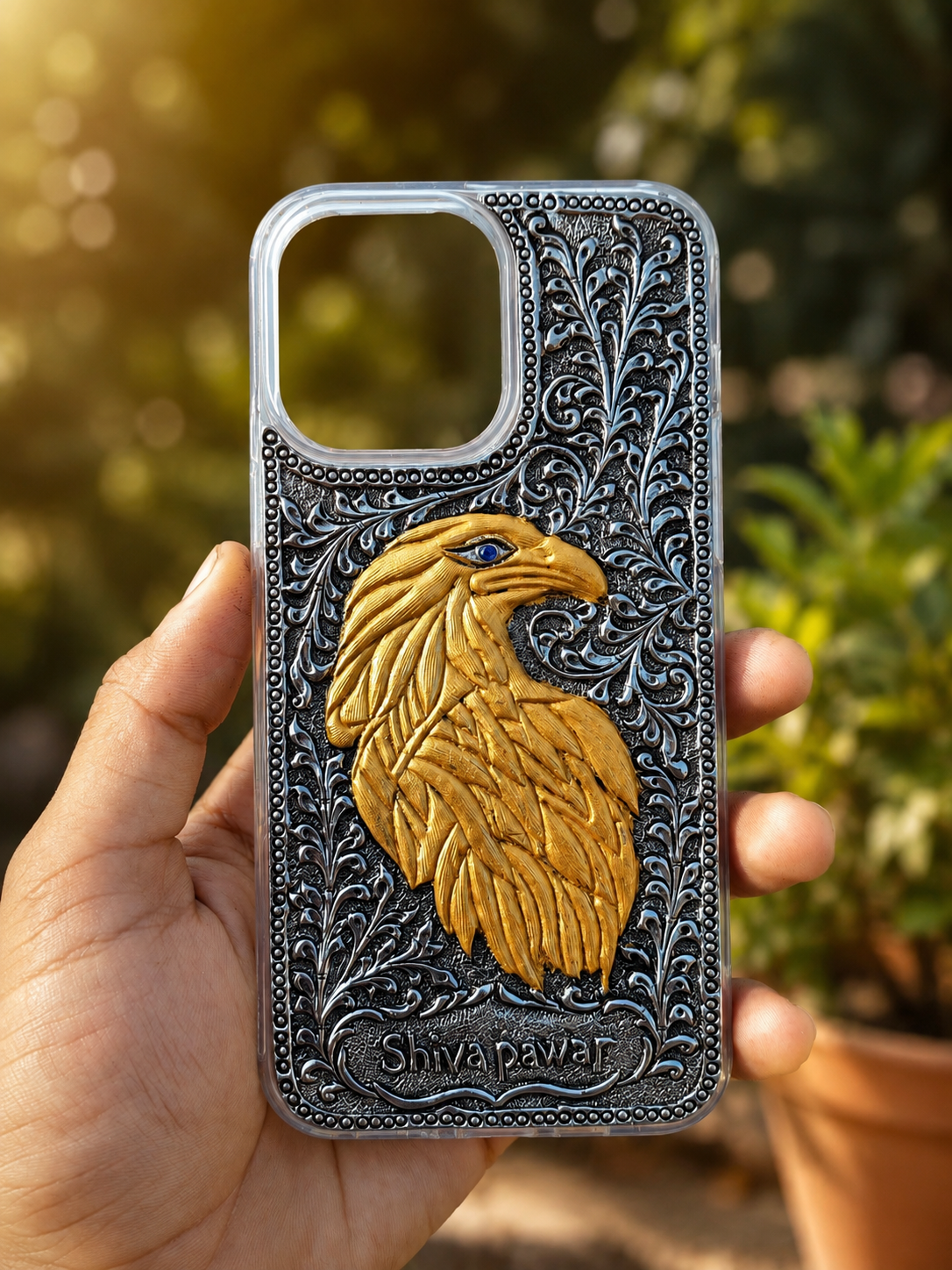 Eagle Silver Phone Cover